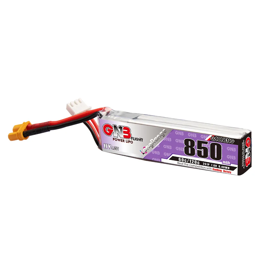 가오넹 GNB 리포 배터리 850mAh 2S 7.6V  - Drone Kit Racing 리뷰 및 가격